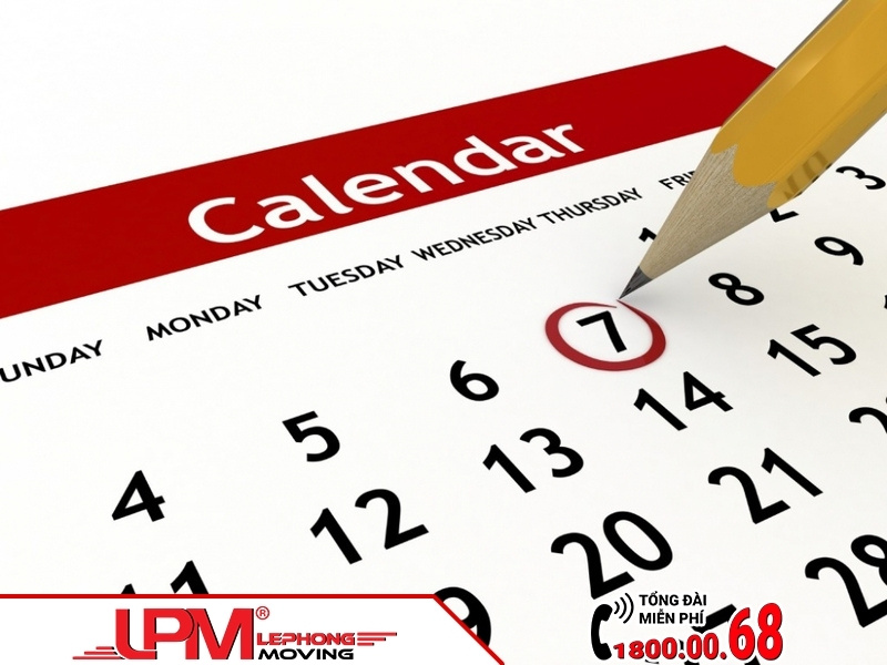 Xác định ngày giờ chuyển văn phòng