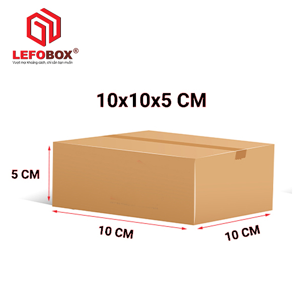 Hộp carton 10x10x5 cm