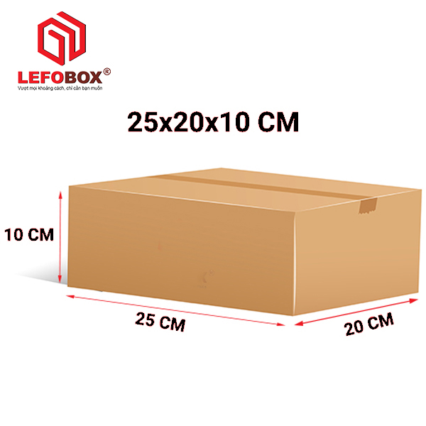 Hộp carton 25x20x10 cm