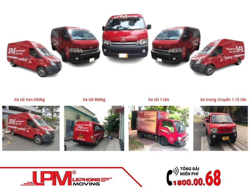 Một số loại xe tải chở hàng nhỏ dưới 1 tấn tại LephongMoving