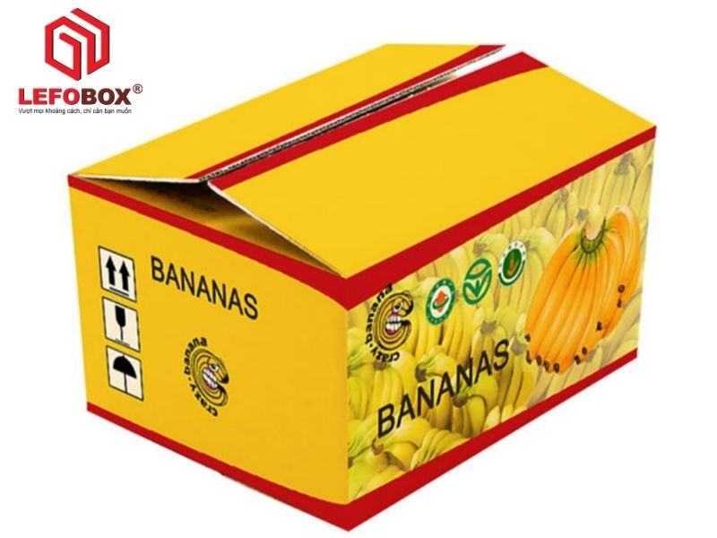 Thùng carton 60x40x40 cm dùng để đóng hàng thực phẩm, trái cây