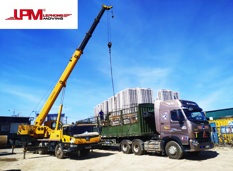 Cho thuê xe cẩu vận chuyển hàng hóa giá rẻ LPM