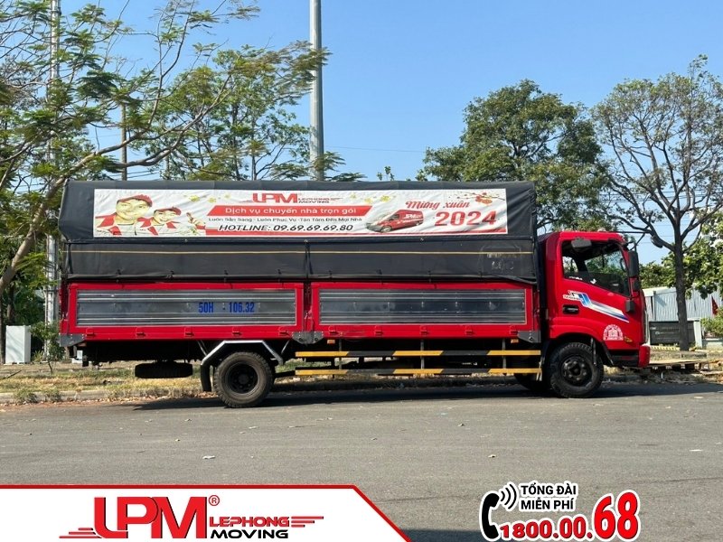 LephongMoving sở hữu hệ thống xe tải vận chuyển hàng hóa đa dạng tải trọng