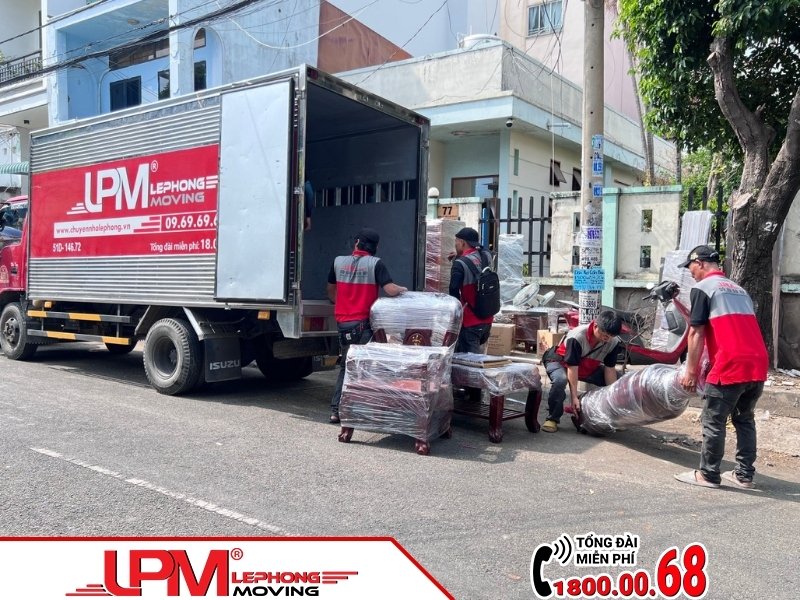 Quy trình đóng gói và vận chuyển hàng hóa trọn gói của LephongMoving