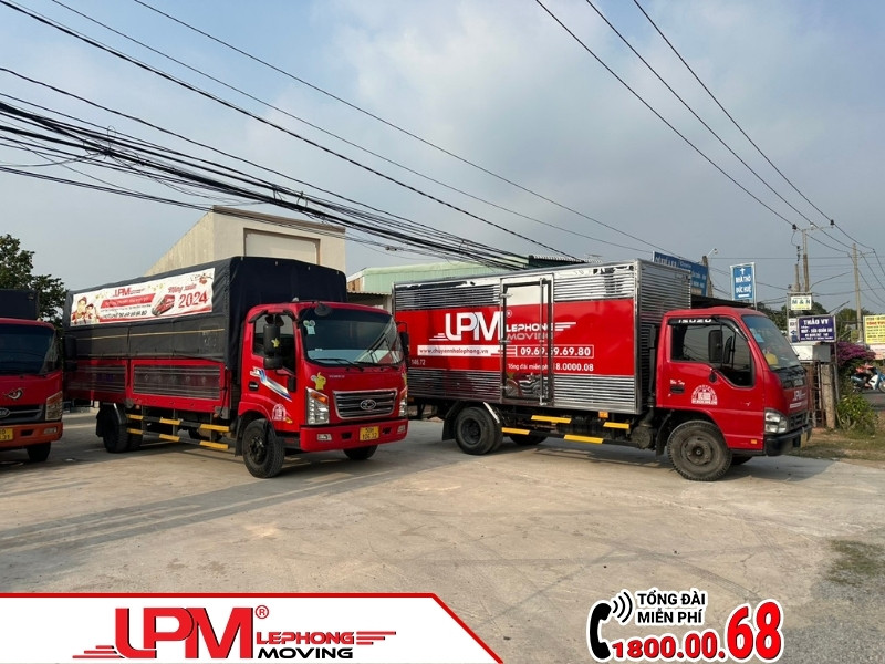 Hệ thống taxi tải chất lượng của LephongMoving.