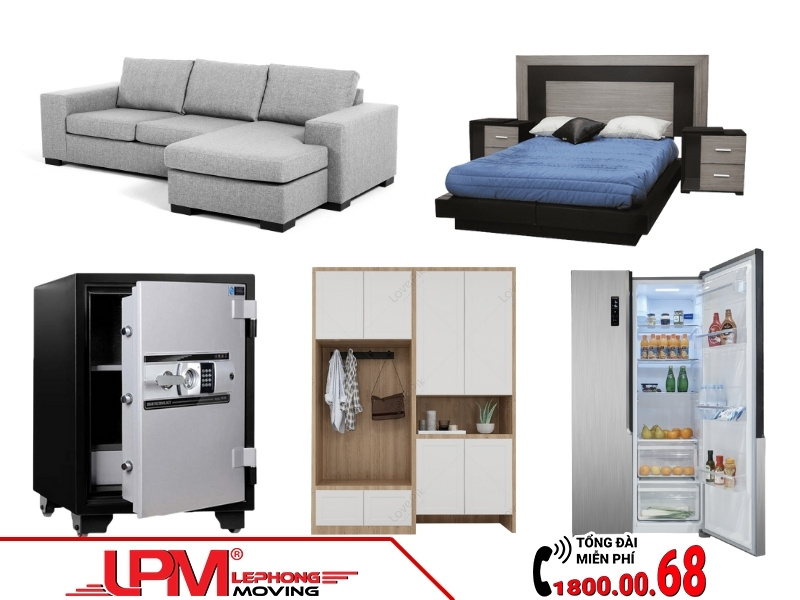 Các vật nặng cần vận chuyển khi chuyển nhà