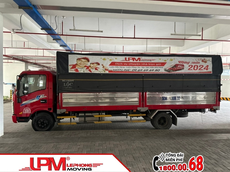 Hệ thống xe đa dạng trọng tải của LephongMoving đáp ứng mọi nhu cầu vận chuyển.