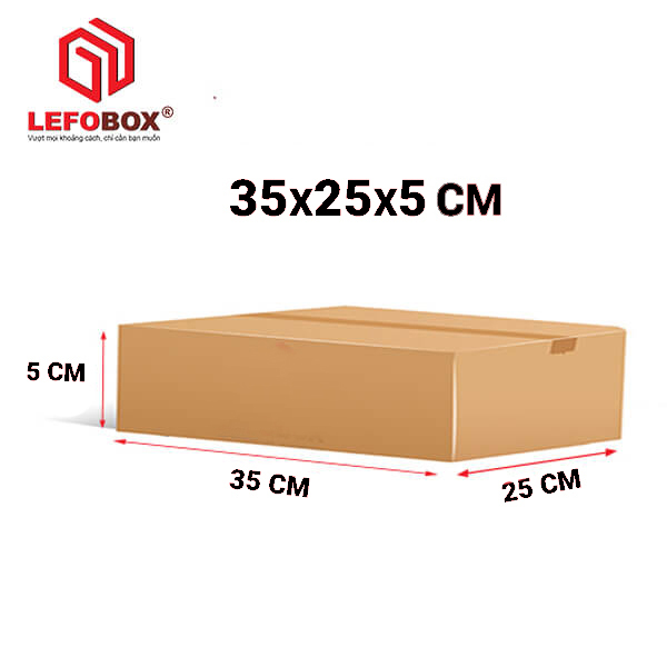 Hộp carton 35x25x5 cm
