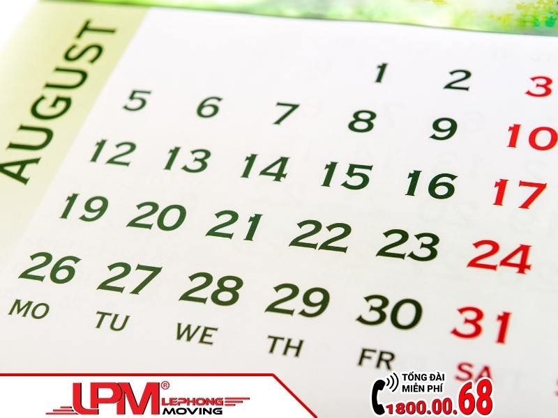 Danh sách ngày tốt chuyển văn phòng tháng 8 năm 2025