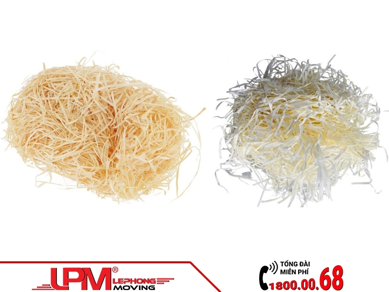 Giấy vụn đóng hàng và sợi gỗ bào