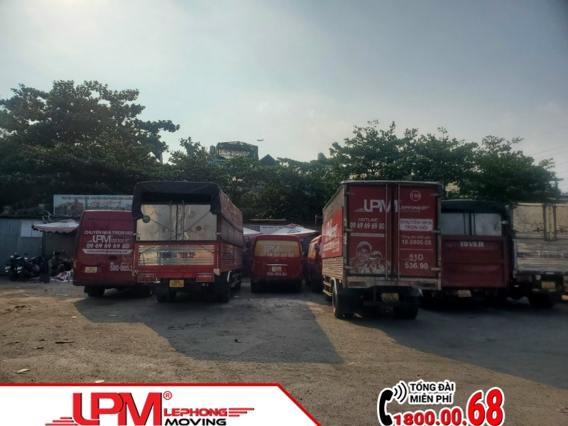 Hệ thống xe tải chuyên chở số lượng hàng lớn tại LephongMoving