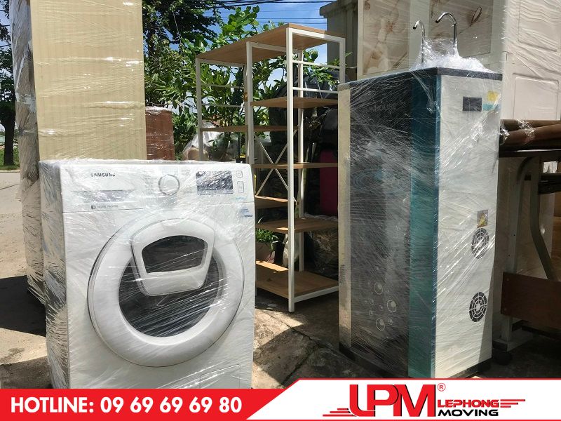 LephongMoving đảm bảo vận chuyển các thiết bị máy móc thông thường an toàn như máy giặt, tủ lạnh