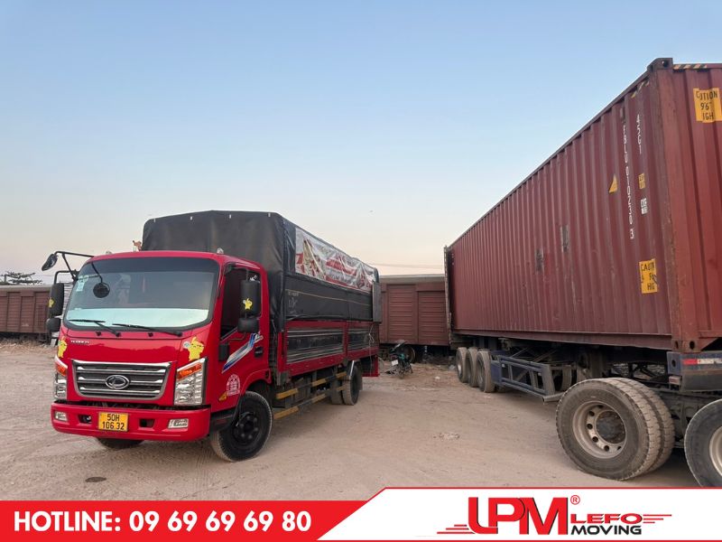 Thuê xe tải từ 1 tấn đến hơn 15 tấn chở hàng nguyên chuyến tại LefoMoving
