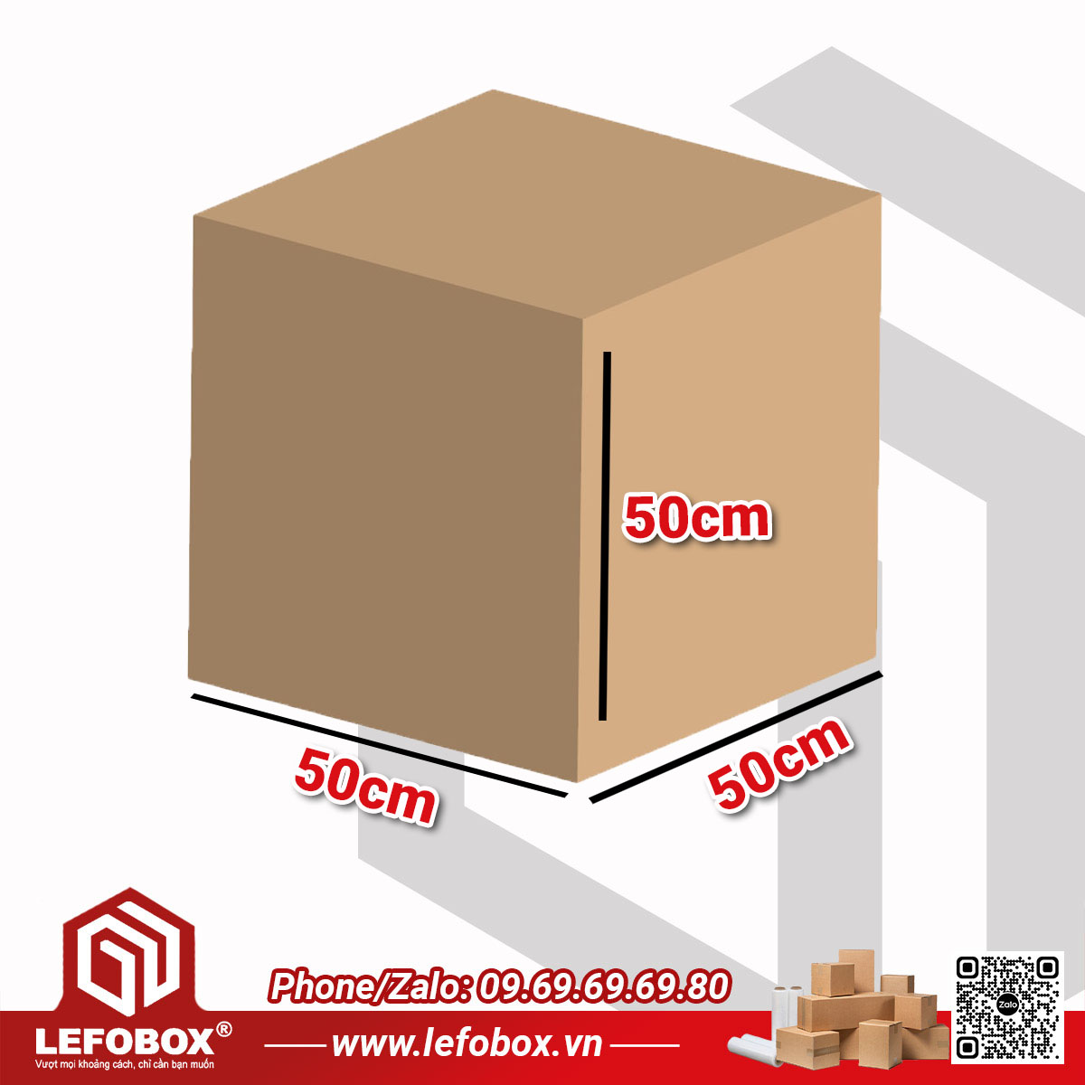 Thùng Carton 50x50x50 (19-22kg) đóng hàng đi nước ngoài