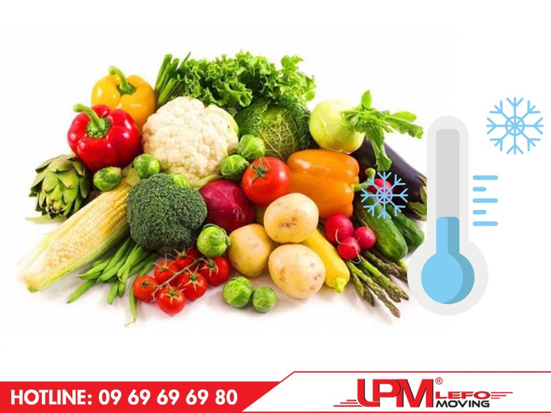 Nhiệt độ phù hợp để vận chuyển rau củ quả
