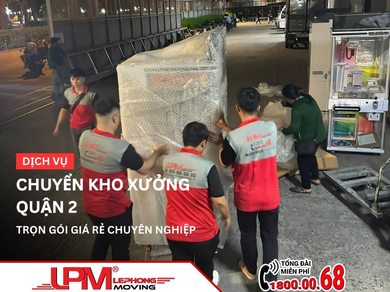 Chuyển kho xưởng quận 2