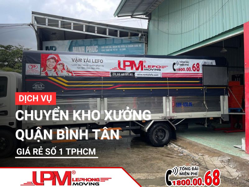 Chuyển kho xưởng quận Bình Tân