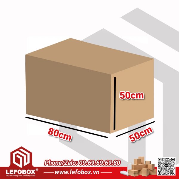 Thùng carton chuyển nhà 5 lớp 80x50x50