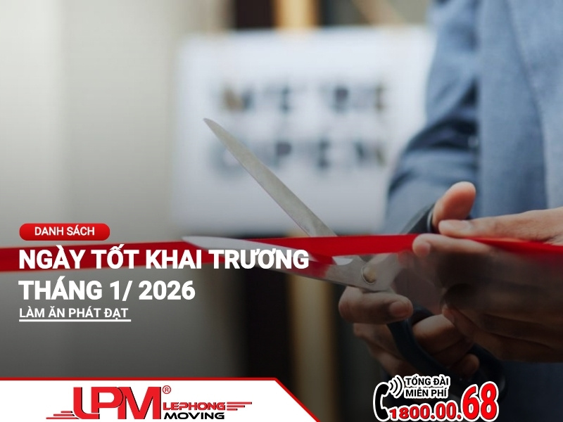 Ngày tốt khai trương tháng 1