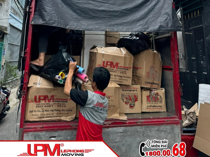 Quy trình bốc xếp hàng hóa, đồ đạc tại LephongMoving
