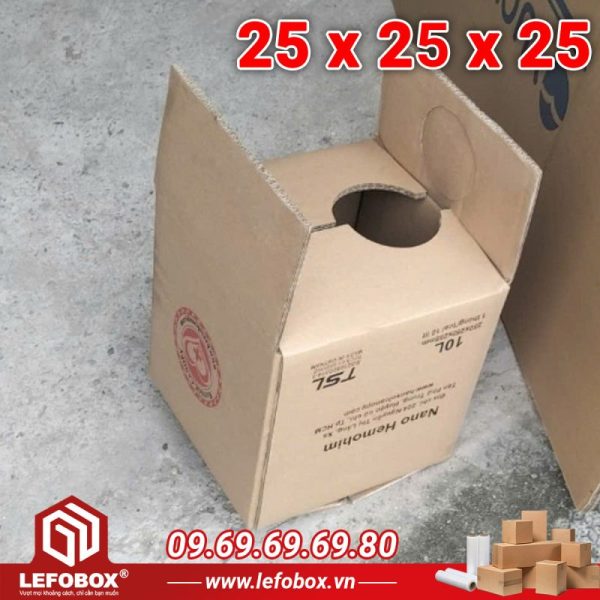 Thùng Carton 7 lớp cũ 25x25x25 (250 cái)