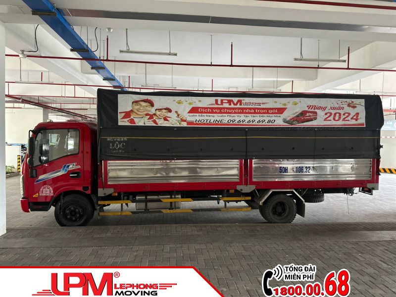 Xe tải hiện đại của LephongMoving.