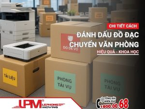 Cách đánh dấu đồ đạc chuyển văn phòng