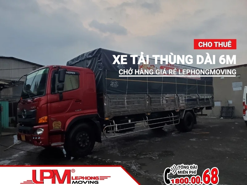 Thuê xe tải thùng dài 6m