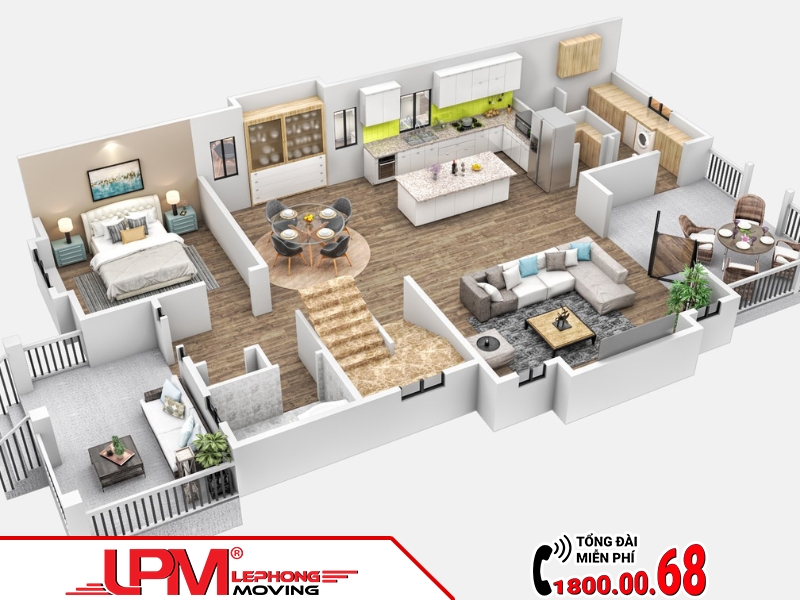 Bản vẽ phối cảnh 3D