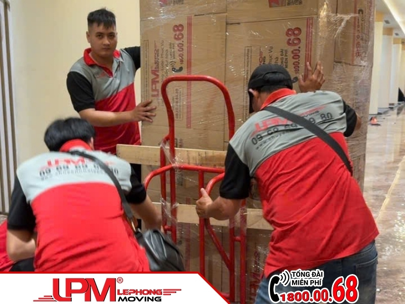 Dự án vận chuyển hàng nặng của LephongMoving