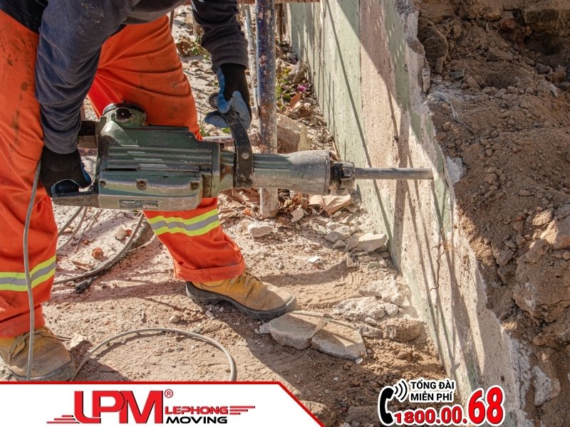 Quy trình tháo dỡ công trình LephongMoving
