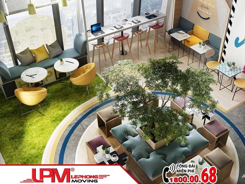 Bố trí văn phòng coworking space
