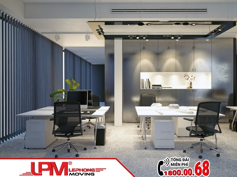 Bố trí văn phòng hiện đại với không gian hạn chế